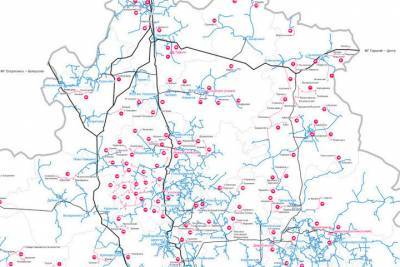 Тулякам доступна карта газификации населенных пунктов