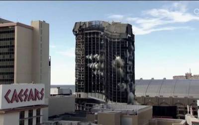В США взорвали здание Trump Plaza (ВИДЕО)