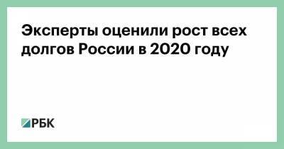 Эксперты оценили рост всех долгов России в 2020 году