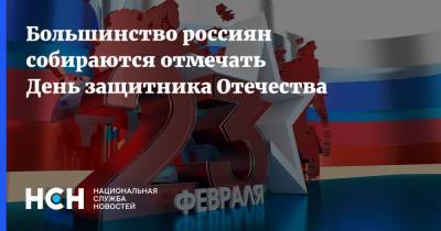 Большинство россиян собираются отмечать День защитника Отечества