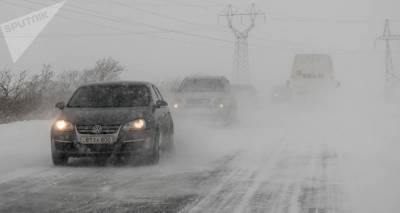 Кошмар на дорогах Армении: МЧС представило "снежную" карту