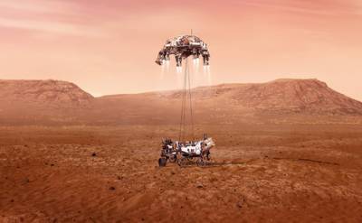 Марсоход NASA Perseverance после полугодового путешествия должен приземлиться на Красной планете