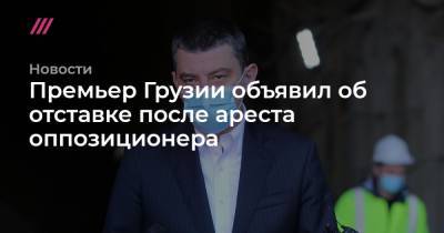 Премьер Грузии объявил об отставке после ареста оппозиционера