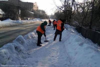 За сутки в улиц Рязани вывезли более 6,5 тысяч кубометров снега