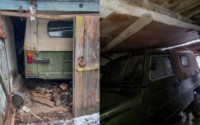 В гараже обнаружили редкий украинский внедорожник — простоял больше 30 лет