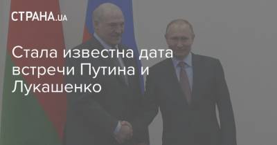 Стала известна дата встречи Путина и Лукашенко