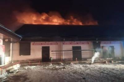 Масштабный пожар на Ровенщине: горел торговый центр