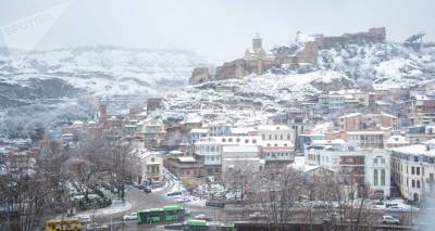 Как снег на один день преобразил Тбилиси - фото