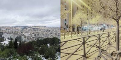 В столицу Израиля Иерусалим впервые за шесть лет накрыло снегопадом - фото и видео - ТЕЛЕГРАФ