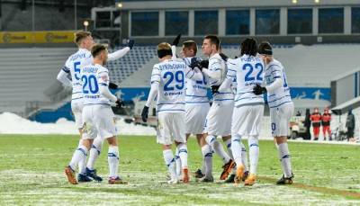 Динамо сыграло вничью с Брюгге в первом матче 1/16 финала Лиги Европы