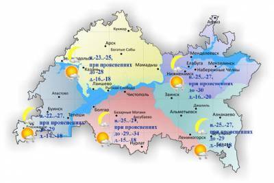 Морозную и слабоветреную погоду прогнозируют в Татарстане