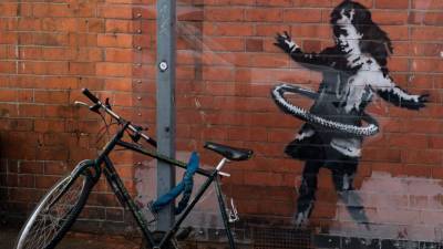 В Ноттингеме продан кусок стены с граффити Banksy