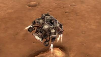 NASA посадило марсоход Perseverance на Марс