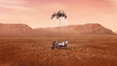 Марсоход НАСА совершил посадку на поверхность Красной планеты