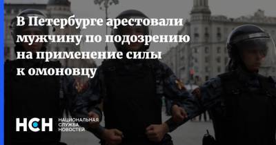 В Петербурге арестовали мужчину по подозрению на применение силы к омоновцу