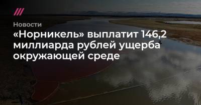 «Норникель» выплатит 146,2 миллиарда рублей ущерба окружающей среде