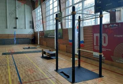 Новое оборудование для подготовки к ГТО установили в выборгском спортзале «Фаворит»