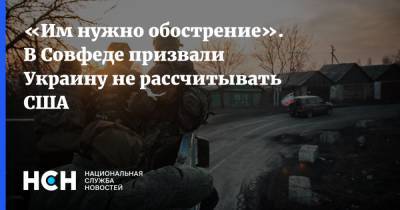 «Им нужно обострение». В Совфеде призвали Украину не рассчитывать США
