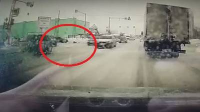 В Башкирии водитель легковушки сбил пешехода на «зебре» (видео)