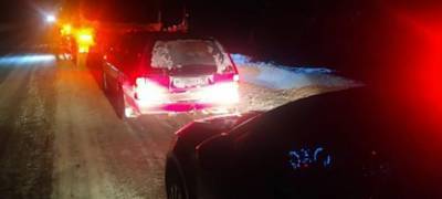 Вновь полицейские в Карелии спасли замерзавшего на дороге водителя
