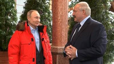 Кремль сообщил темы переговоров Путина и Лукашенко в Сочи 22 февраля