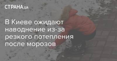 В Киеве ожидают наводнение из-за резкого потепления после морозов