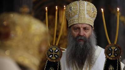 Патриарх Сербский Порфирий вступил на престол