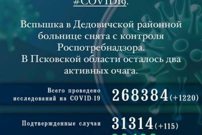 250 жителей Псковской области избавились от коронавируса за день