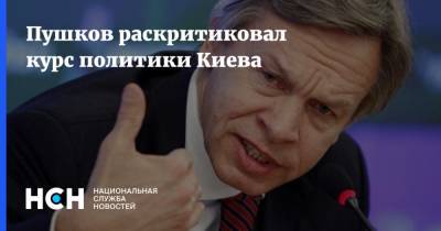 Пушков раскритиковал курс политики Киева
