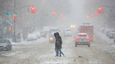 В Нью-Йорке начался снежный шторм