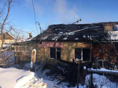 В пожаре в поселке Зональный пострадала десятилетняя девочка