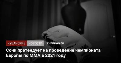 Сочи претендует на проведение чемпионата Европы по ММА в 2021 году