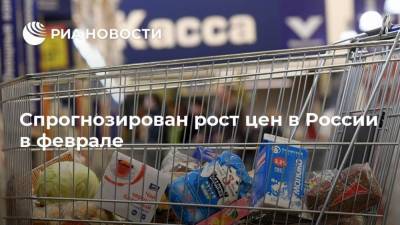 Спрогнозирован рост цен в России в феврале