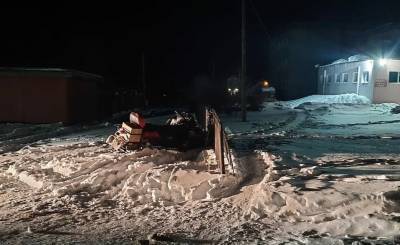 В Башкирии пьяный водитель снегохода протаранил забор: есть пострадавший
