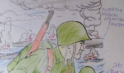 Школьники раскрасили американского солдата к годовщине победы под Сталинградом