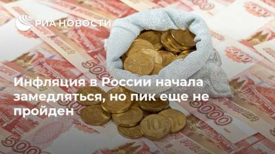 Полина Крючкова - Инфляция в России начала замедляться, но пик еще не пройден - ria.ru - Москва - Россия