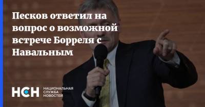 Песков ответил на вопрос о возможной встрече Борреля с Навальным