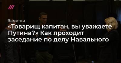 «Товарищ капитан, вы уважаете Путина?» Как проходит заседание по делу Навального