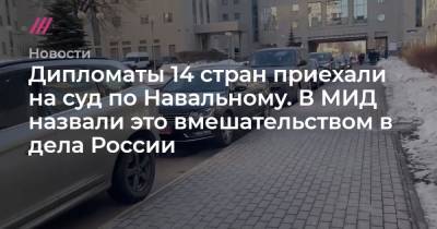 Дипломаты 14 стран приехали на суд по Навальному. В МИД назвали это вмешательством в дела России