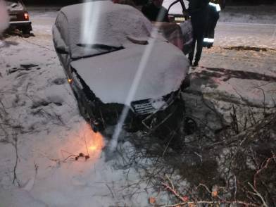 В лобовом столкновении ВАЗа и Audi под Воронежем пострадали два человека