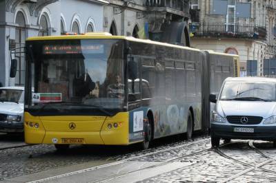 Во Львове мужчина избил водителя автобуса и разбил камнем лобовое стекло: его оштрафовали