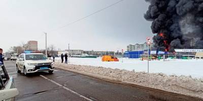 Пожар в Эпицентре в Первомайске - полиция задержала поджигателя - видео - ТЕЛЕГРАФ