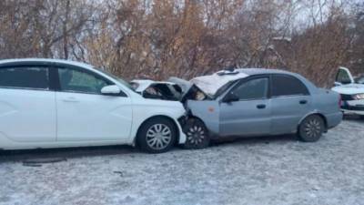 Лобовое столкновение в Челябинской области, один человек погиб