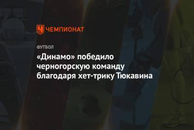 «Динамо» победило черногорскую команду благодаря хет-трику Тюкавина