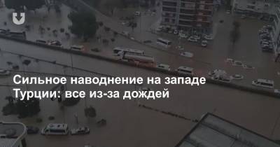 Сильное наводнение на западе Турции: все из-за дождей