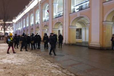 У Гостиной задержали более десятка протестующих