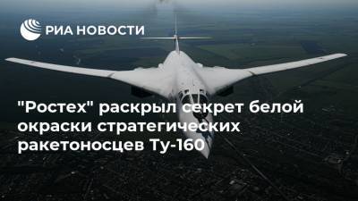 "Ростех" раскрыл секрет белой окраски стратегических ракетоносцев Ту-160
