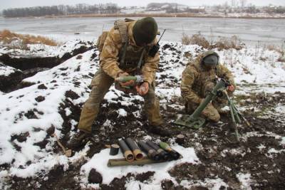 Украинские каратели обстреливают район посёлка шахты Глубокая