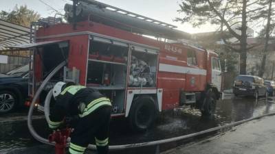 В Сочи ликвидирован пожар в гостинице