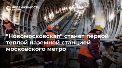 "Новомосковская" станет первой теплой наземной станцией московского метро